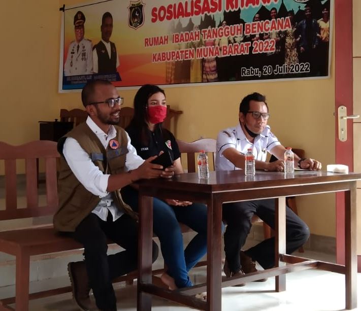 Giat sosialisasi yang digelar BPBD Mubar tentang penanganan dan pencegahan bencana yang dilakukan beberapa rumah ibadah