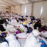 Jemaah haji Sultra saat berada di Arafah
