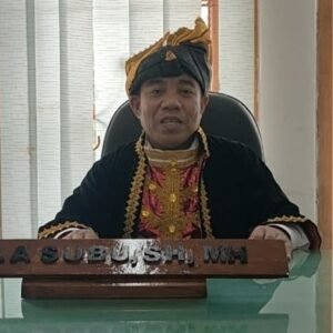 Ketua Badan Pembentukan Peraturan Daerah (Bapemperda) DPRD Kabupaten Buton La Subu SH MH