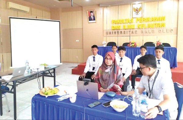 Mahasiswa FPIK UHO yang menjalani proses seleksi magang di Jepang.
